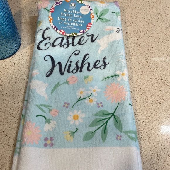 NWT Peeps Tumbler, Kitchen Towel & Plush Bunny Easter Set - Picture 3 of 5